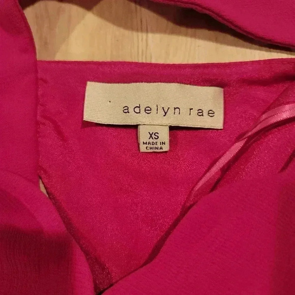 Adeyln Rae Serena Fit and Flare Scallop Dress Fuchsia Size XS EUC. - Picture 8 of 13